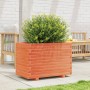 Jardinera madera maciza de pino marrón cera 70x40x49,5 cm by , Pots and planters - Ref: Foro24-847370, Price: 142,08 €, Disco...
