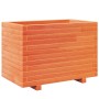 Jardinera madera maciza de pino marrón cera 70x40x49,5 cm by , Pots and planters - Ref: Foro24-847370, Price: 142,08 €, Disco...