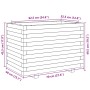 Imprägnierte Kiefernholz-Pflanzschale 70x40x49,5 cm von , Töpfe und Pflanzgefäße - Ref: Foro24-847372, Preis: 104,45 €, Rabat...