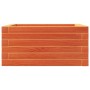 Jardinera de madera maciza de pino marrón cera 50x50x23 cm de , Maceteros y jardineras - Ref: Foro24-847185, Precio: 64,28 €