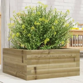 Pflanzgefäß aus imprägniertem Kiefernholz, 50 x 50 x 23 cm von , Töpfe und Pflanzgefäße - Ref: Foro24-847187, Preis: 57,44 €,...