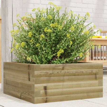 Jardinera de madera de pino impregnada 50x50x23 cm de , Maceteros y jardineras - Ref: Foro24-847187, Precio: 59,98 €, Descuen...