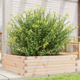 Solid pine wood planter 80x80x23 cm by , Pots and planters - Ref: Foro24-847198, Price: 64,54 €, Discount: %