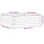 Solid pine wood planter 80x80x23 cm by , Pots and planters - Ref: Foro24-847198, Price: 64,54 €, Discount: %