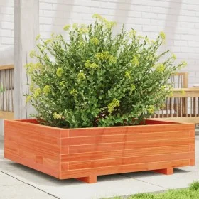 Solid wax brown pine wood planter 80x80x26.5 cm by , Pots and planters - Ref: Foro24-847310, Price: 99,80 €, Discount: %