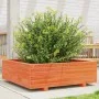 Solid wax brown pine wood planter 80x80x26.5 cm by , Pots and planters - Ref: Foro24-847310, Price: 89,84 €, Discount: %