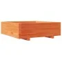 Solid wax brown pine wood planter 80x80x26.5 cm by , Pots and planters - Ref: Foro24-847310, Price: 89,84 €, Discount: %
