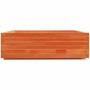 Solid wax brown pine wood planter 80x80x26.5 cm by , Pots and planters - Ref: Foro24-847310, Price: 100,79 €, Discount: %