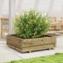 Impregnated pine wood planter 80x80x26.5 cm by , Pots and planters - Ref: Foro24-847312, Price: 91,38 €, Discount: %