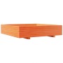 Wax brown solid pine wood planter 110x110x26.5 cm by , Pots and planters - Ref: Foro24-847325, Price: 143,66 €, Discount: %