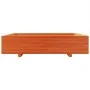 Wax brown solid pine wood planter 110x110x26.5 cm by , Pots and planters - Ref: Foro24-847325, Price: 142,24 €, Discount: %