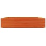 Wax brown solid pine wood planter 110x110x26.5 cm by , Pots and planters - Ref: Foro24-847325, Price: 143,66 €, Discount: %