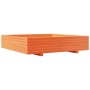 Wax brown solid pine wood planter 110x110x26.5 cm by , Pots and planters - Ref: Foro24-847325, Price: 143,66 €, Discount: %