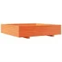 Wax brown solid pine wood planter 110x110x26.5 cm by , Pots and planters - Ref: Foro24-847325, Price: 142,24 €, Discount: %
