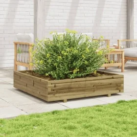 Impregnated pine wood planter 110x110x26.5 cm by , Pots and planters - Ref: Foro24-847327, Price: 128,32 €, Discount: %