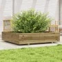 Jardinera madera de pino impregnada 110x110x26,5 cm de , Maceteros y jardineras - Ref: Foro24-847327, Precio: 128,67 €, Descu...