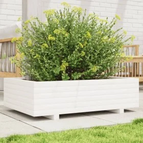 Pflanzgefäß aus massivem Weißkiefernholz, 90 x 40 x 26,5 cm von , Töpfe und Pflanzgefäße - Ref: Foro24-847344, Preis: 95,94 €...