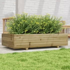 Impregnated pine wood planter 110x60x26.5 cm by , Pots and planters - Ref: Foro24-847352, Price: 96,13 €, Discount: %