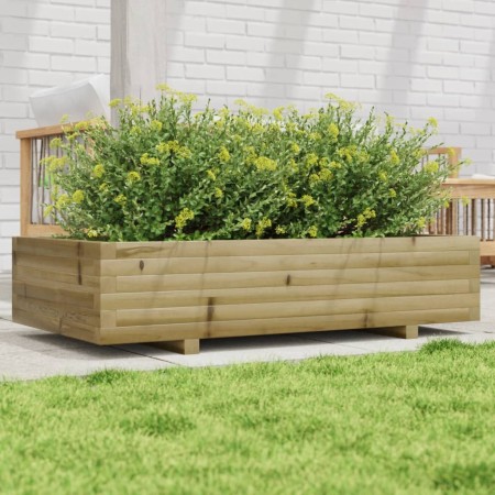 Pflanzgefäß aus imprägniertem Kiefernholz, 110 x 60 x 26,5 cm von , Töpfe und Pflanzgefäße - Ref: Foro24-847352, Preis: 97,14...