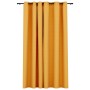 Blackout curtain with yellow linen look eyelets 290x245 cm by vidaXL, Curtains and curtains - Ref: Foro24-321195, Price: 47,4...