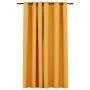 Cortina opaca con ojales look de lino amarillo 290x245 cm de vidaXL, Cortinas y visillos - Ref: Foro24-321195, Precio: 42,68 ...