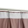 Cortina opaca con ganchos terciopelo rosa envejecido 290x245cm