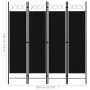 Trennwand mit 4 Paneelen schwarz 160x180 cm von vidaXL, Raumteiler - Ref: Foro24-320705, Preis: 38,88 €, Rabatt: %