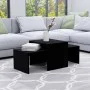 Couchtisch-Set aus schwarzem Sperrholz, 100 x 48 x 40 cm von vidaXL, Couchtisch - Ref: Foro24-802913, Preis: 49,65 €, Rabatt: %