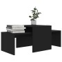 Couchtisch-Set aus schwarzem Sperrholz, 100 x 48 x 40 cm von vidaXL, Couchtisch - Ref: Foro24-802913, Preis: 49,21 €, Rabatt: %