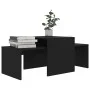 Couchtisch-Set aus schwarzem Sperrholz, 100 x 48 x 40 cm von vidaXL, Couchtisch - Ref: Foro24-802913, Preis: 49,65 €, Rabatt: %