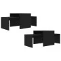 Couchtisch-Set aus schwarzem Sperrholz, 100 x 48 x 40 cm von vidaXL, Couchtisch - Ref: Foro24-802913, Preis: 49,65 €, Rabatt: %