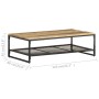 Solid recycled wood coffee table 110x60x35 cm by vidaXL, Coffee table - Ref: Foro24-320245, Price: 138,64 €, Discount: %