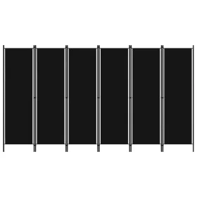 Divider screen with 6 panels black 300x180 cm by vidaXL, Room dividers - Ref: Foro24-320730, Price: 60,78 €, Discount: %