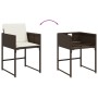 Garden dining set 9 pieces and brown synthetic rattan cushions by , Garden sets - Ref: Foro24-3278084, Price: 352,33 €, Disco...
