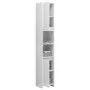 Glossy white plywood bathroom cabinet 30x30x183.5 cm by vidaXL, Bathroom furniture - Ref: Foro24-802675, Price: 96,06 €, Disc...