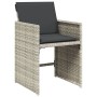Set comedor jardín y cojines 17 pzas ratán sintético gris claro de , Conjuntos de jardín - Ref: Foro24-3277954, Precio: 948,2...