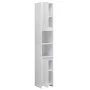 Badezimmerschrank aus glänzend weißem Sperrholz, 30 x 30 x 183,5 cm von vidaXL, Badezimmermöbel - Ref: Foro24-802675, Preis: ...