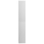 Armario baño madera contrachapada blanco brillo 30x30x183,5 cm