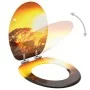 Soft-close MDF toilet seat cover with savannah design by vidaXL, Toilet and bidet seats - Ref: Foro24-146919, Price: 47,73 €,...