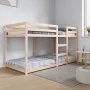 Litera de madera maciza de pino 90x200 cm de , Camas y somieres - Ref: Foro24-3206504, Precio: 164,21 €, Descuento: %