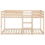 Litera de madera maciza de pino 90x200 cm de , Camas y somieres - Ref: Foro24-3206504, Precio: 164,21 €, Descuento: %