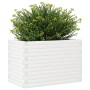 Jardinera de madera maciza de pino blanca 70x40x46 cm de , Maceteros y jardineras - Ref: Foro24-3282440, Precio: 132,07 €, De...