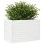Jardinera de madera maciza de pino blanca 70x40x46 cm de , Maceteros y jardineras - Ref: Foro24-3282440, Precio: 130,44 €, De...