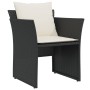 Sillón de jardín con reposapiés ratán sintético negro by , Garden sets - Ref: Foro24-368616, Price: 117,77 €, Discount: %