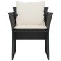 Gartenliege mit schwarzem Kunststoff-Rattan-Fußhocker von , Gartensets - Ref: Foro24-368616, Preis: 117,77 €, Rabatt: %