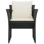 Sillón de jardín con reposapiés ratán sintético negro by , Garden sets - Ref: Foro24-368616, Price: 116,03 €, Discount: %