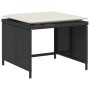 Gartenliege mit schwarzem Kunststoff-Rattan-Fußhocker von , Gartensets - Ref: Foro24-368616, Preis: 117,77 €, Rabatt: %