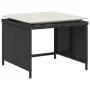 Sillón de jardín con reposapiés ratán sintético negro by , Garden sets - Ref: Foro24-368616, Price: 116,03 €, Discount: %