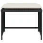 Sillón de jardín con reposapiés ratán sintético negro by , Garden sets - Ref: Foro24-368616, Price: 116,03 €, Discount: %
