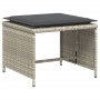 Sillón de jardín con reposapiés ratán sintético gris claro by , Garden sets - Ref: Foro24-368621, Price: 121,12 €, Discount: %